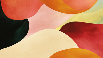 Poster - Colorful abstract background with textured brushstrokes for artistic design