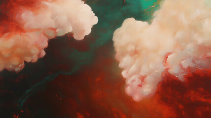 Poster - Vibrant abstract background with colorful textured brushstrokes for creative design