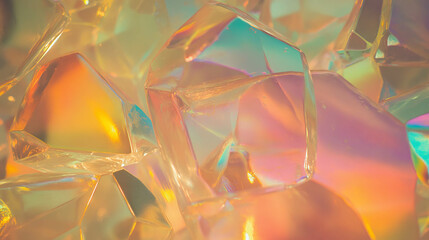 Poster - Colorful abstract background with textured glass shards for creative design