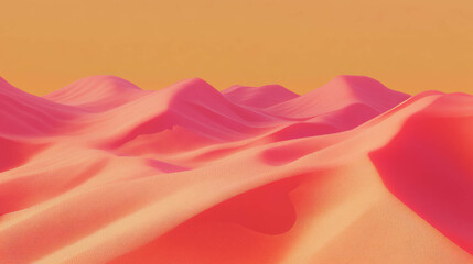 Poster - Abstract landscape with textured sand dunes in warm tones for modern design