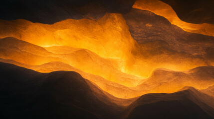Aufkleber - Abstract textured stone background with dramatic dark and golden layers