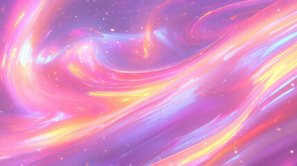 Poster - Abstract space background with swirling galaxies and nebulae for creative design