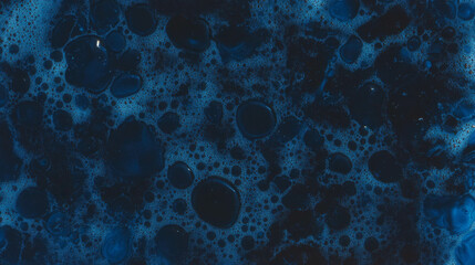 Poster - Abstract texture of dark sapphire blue oil substance for artistic design