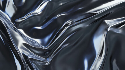 Aufkleber - Close up of liquid mercury texture with reflective metallic surface