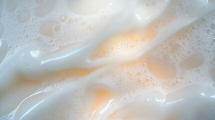Poster - Close up of liquid wax texture with bubbles for artistic backgrounds and designs