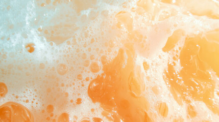 Aufkleber - Close up of sea water texture with salty bubbles for ocean-themed design