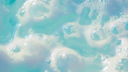 Poster - Close-up of sparkling water surface with tiny bubbles