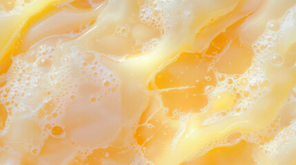 Aufkleber - Elegant and clean texture of close-up clear lemon surface with bubbles