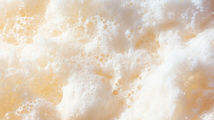 Poster - Close up of coconut foam texture for natural beauty and skincare designs
