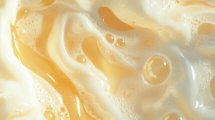 Poster - Elegant creamy soda texture close-up for creative design projects