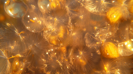 Poster - Elegant close-up of dandelion texture for nature-inspired designs