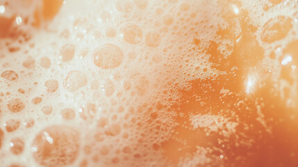 Poster - Close-up of elegant and clean ginger texture with bubbles