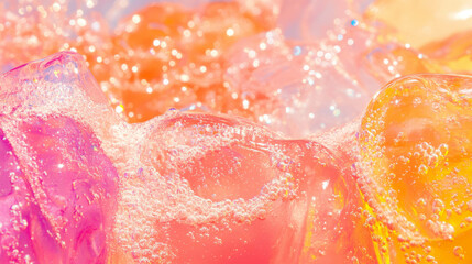 Poster - Vibrant gelato inspired colorful abstract texture for design