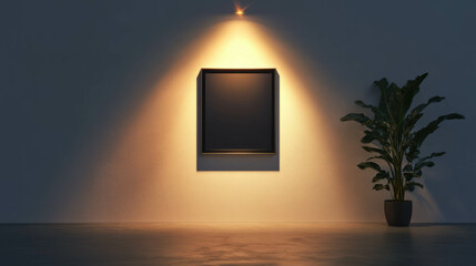 Poster - Black frame at the wall 