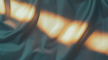 Poster - Dramatic lighting on textured gray fabric for artistic interior design