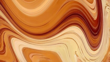 Poster - abstract fluid art in warm earthy tones with swirling brushstrokes, perfect for background, branding, and wall decor

