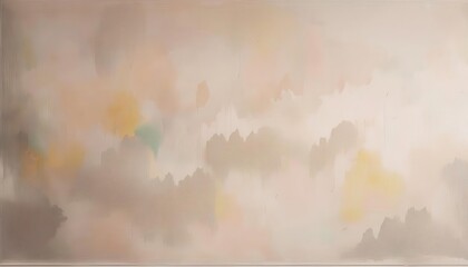 Poster - soft neutral abstract painting with beige, cream, and muted earth tones, textured artistic background for modern interior