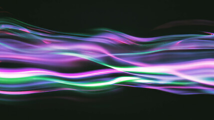 Poster - Aurora borealis texture with flowing gradient for digital art and design
