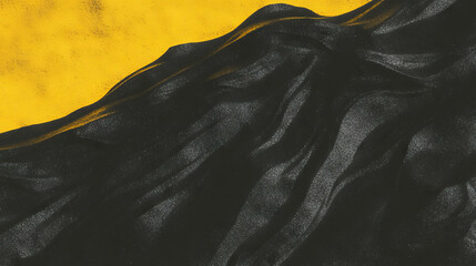 Poster - Abstract overlay texture of black volcanic sand with vibrant contrasting background for design