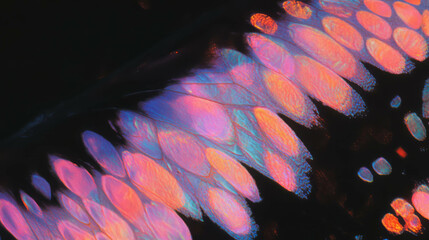 Poster - Intricate butterfly wing texture overlay for artistic design