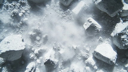 Aufkleber - Abstract overlay texture of concrete dust and fragments for creative design