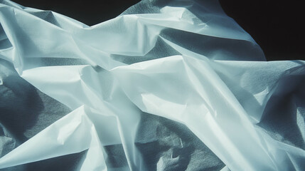 Poster - Elegant overlay texture of crumpled paper with sharp folds for design projects and creative presentations
