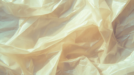 Poster - Crumpled translucent wax paper texture for creative design and backgrounds