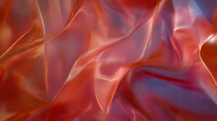 Poster - Elegant texture of crumpled silk fabric overlay for luxurious design backgrounds