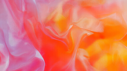 Poster - Vibrant crumpled silk fabric texture with soft hues for design and art