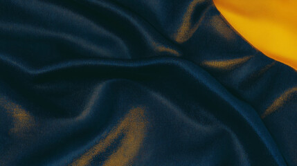 Poster - Dark blue denim fabric texture overlay with textured surface for design and print