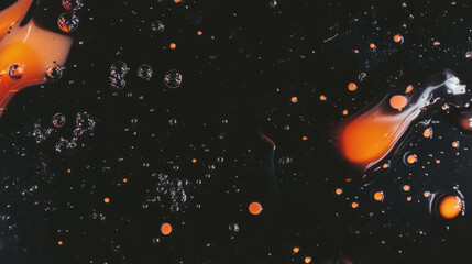 Poster - Fizzy cola texture with rising bubbles for beverage design