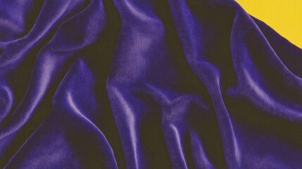 Poster - Luxurious deep purple velvet fabric texture design for backgrounds and overlays