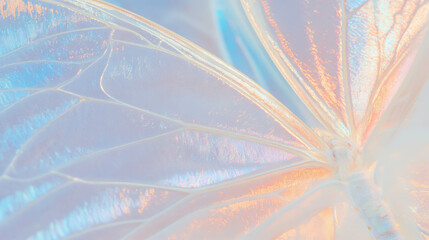 Poster - Delicate pastel butterfly wings texture for artistic design and ethereal backgrounds