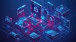 Cybersecurity Network: Digital Data Protection and Secure Network Infrastructure