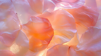 Fototapete - Delicate overlay texture of pressed dried flower petals for creative designs