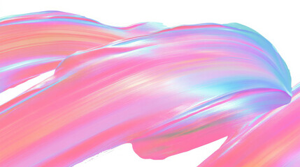 Poster - Colorful abstract brush stroke texture with pink and blue gradient for artistic design