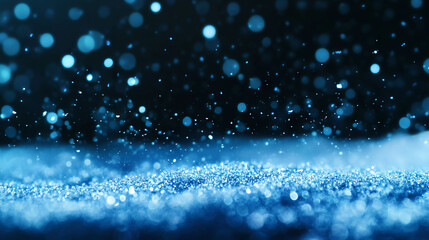 Poster - Winter magic with falling snowflakes for seasonal design and decoration