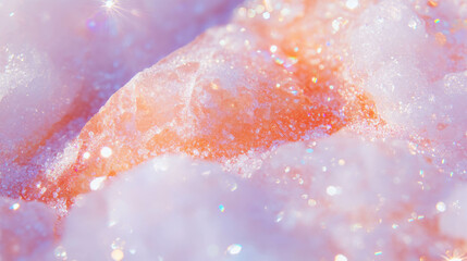 Poster - Delicate overlay texture of fine salt crystals for creative design and backgrounds
