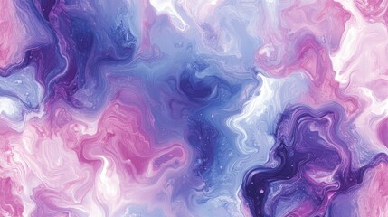 Wall Mural - a tie-dye ink wash, where pastel pink and deep blue hues blend seamlessly across the canvas. The design incorporates electric violet and white
