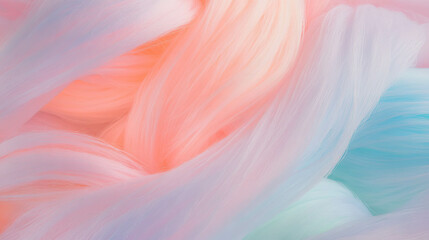 Aufkleber - Abstract pastel texture of fine wool strands for creative design projects