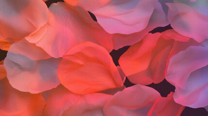 Poster - Soft floral petal texture overlay for artistic designs