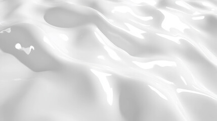 Poster - Flowing milk texture with ripple pattern for creative background and design