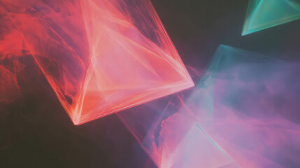 Poster - Abstract fractal patterns with vibrant colors for creative design projects