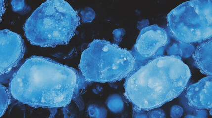 Poster - Intricate frozen bubbles texture design for winter crafts and backgrounds