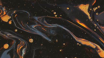 Poster - Abstract overlay texture with ginger ale bubbles and swirling patterns for creative design