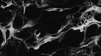 Poster - Abstract flowing ink drops overlay texture with dynamic patterns