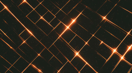 Poster - Abstract geometric metal mesh overlay with sparkling light patterns for dynamic design