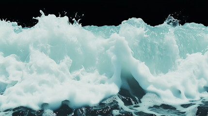 Aufkleber - Dynamic ocean waves crashing against rocks for textured surface design
