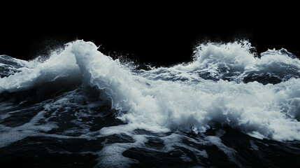 Poster - Dynamic ocean wave texture with foam and spray for creative design