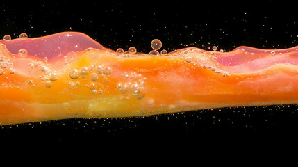 Poster - Vibrant passion fruit soda texture for refreshing beverage designs
